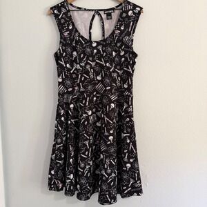 Hot Topic - Science Themed Fit & Flare Keyhole Back Dress